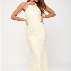 Formal ivory dress